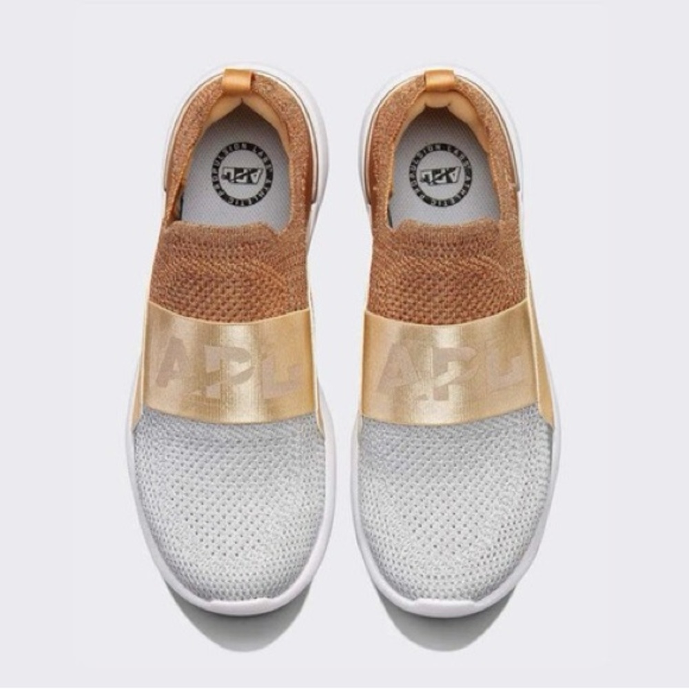 APL Techloom bliss Slip-On Sneakers - Metallic Silver bronze and champagne